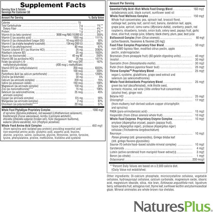 Natures Plus Ultra Source of Life No-Iron Multivitamin - 90 Tablets - Supports Immune Health, Energy & Overall Well-Being - with Lutein & Vitamin D3 - Vegetarian & Gluten Free - 30 Servings