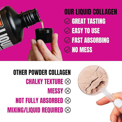 PROSUPPS Amino23 Liquid Collagen Shots, 23g Collagen Protein Promotes Exercise Recovery, Healthy Skin, Hair, Nails & Join Support – Convenient On The Go Bottle, Berry