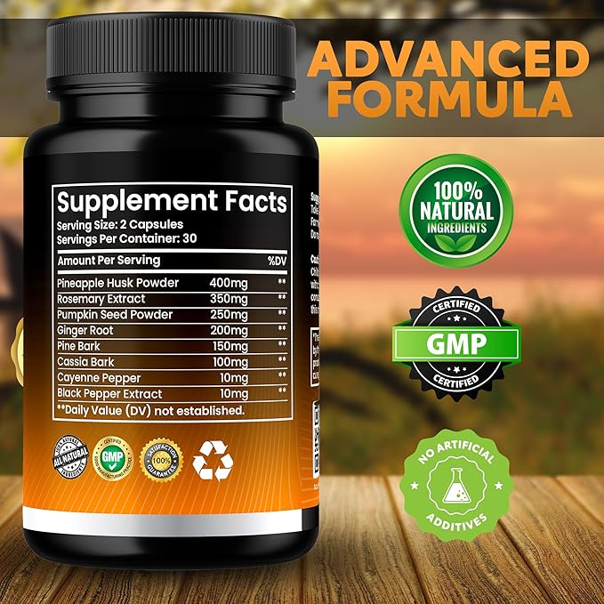 Stamen Male Wellness Supplement, Supports Circulation, More Energy and Vitality, Joint Health. Natural Daily Herbal Multivitamin Supplement for Men. (2 Pack)