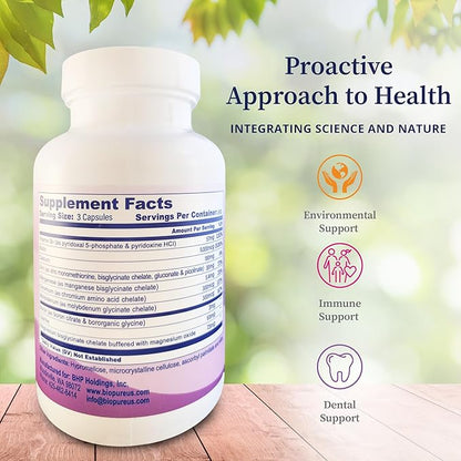 BioPure Core Mineral Supplement – Highly Bioavailable Minerals, Vitamins and Amino Acids to Support Nutritional Maintenance, Optimize Metabolism, and Promote Overall Well-Being – 240 Capsules