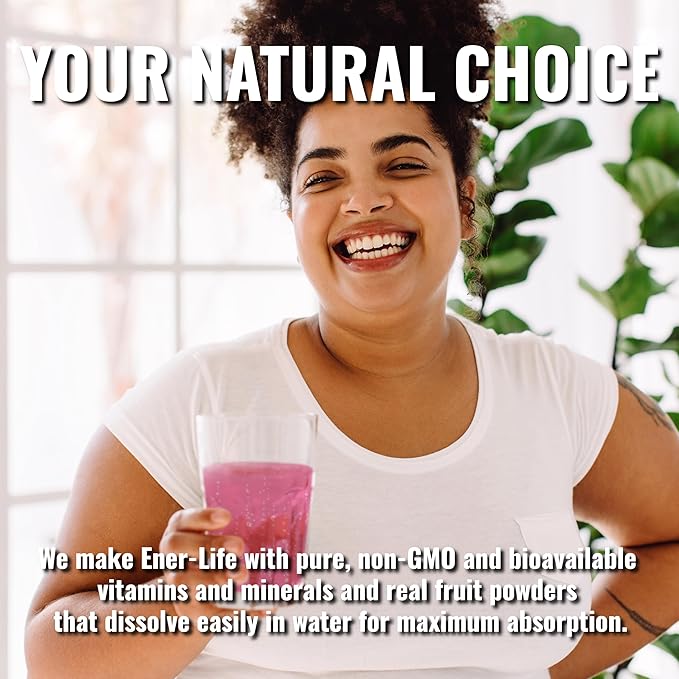 Ener-C Variety Pack Multivitamin Drink Mix Powder Vitamin C 1000mg & Electrolytes with Real Fruit Juice Natural Energy & Immune Support for Women & Men - Non-GMO Vegan & Gluten Free - 30 Count