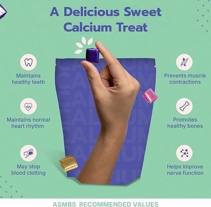 Bari Life Calcium Citrate Bariatric Calcium Chews with 1000 IU Vitamin D3 - Ideal for Bariatric Patients - BariBurst (Butter Toffee)