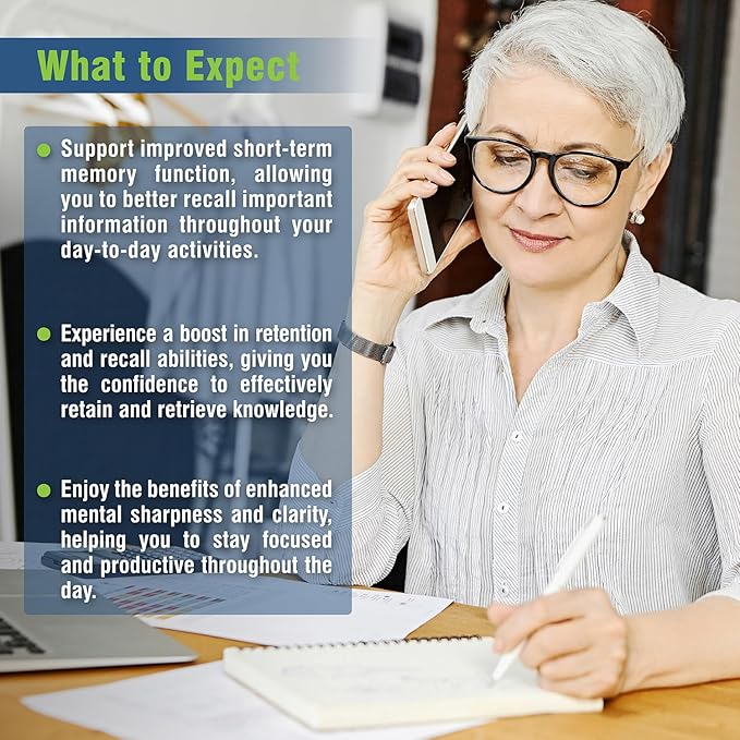 Cebria Ultra Brain Supplement for Men, Women & Seniors – Nootropic Safe and Effective Memory Supplement for Retention, Recall & Age-Related Memory Loss* (30 Count)