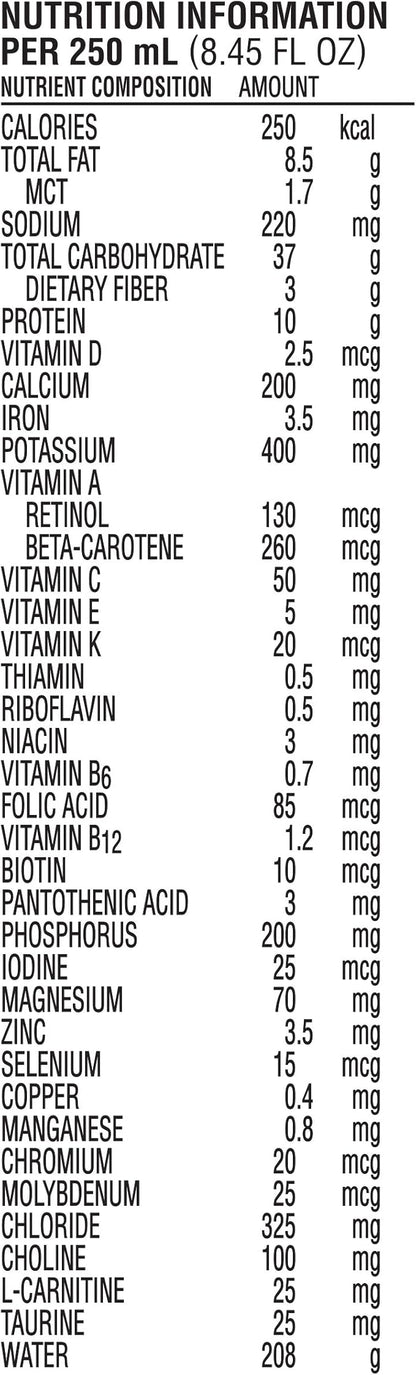 Nutren 1.0 Fiber Complete Nutrition, Vanilla, 8.45 Ounce (Pack of 24)