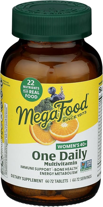 MEGAFOOD Women's 40+ One Daily Multivitamin Tablets, 72 CT