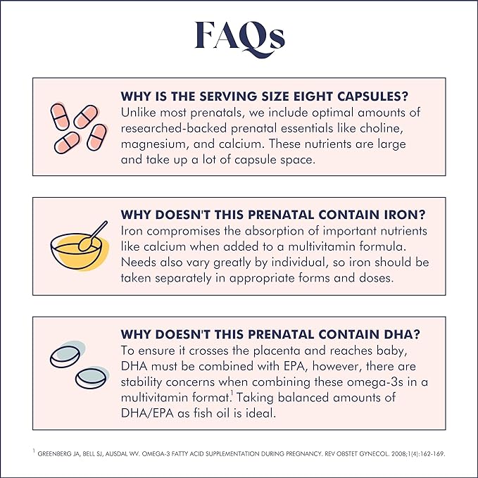 Prenatal Vitamins Lemon | choline, folate, vitamin D for fetal growth, brain development | 26 Vital Nutrients | Dietitian-formulated, OBGYN recommended, non-GMO, 3rd Party tested, 30 Servings