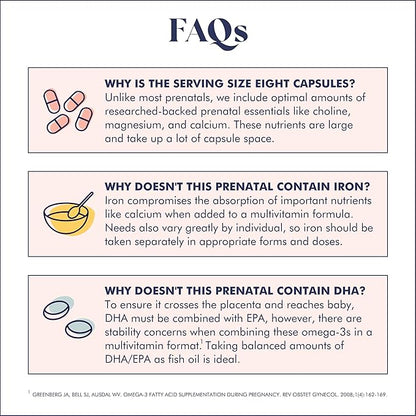 Prenatal Vitamins Lemon | choline, folate, vitamin D for fetal growth, brain development | 26 Vital Nutrients | Dietitian-formulated, OBGYN recommended, non-GMO, 3rd Party tested, 60 Servings