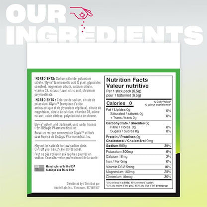 INSALTD™ Sugar Free Electrolytes Powder Packets with No Stevia Aftertaste | High-Potency Hydration Packets | Keto Electrolyte Drinks | Intermittent Fasting Drink Mix | 28 Pack (Citrus)