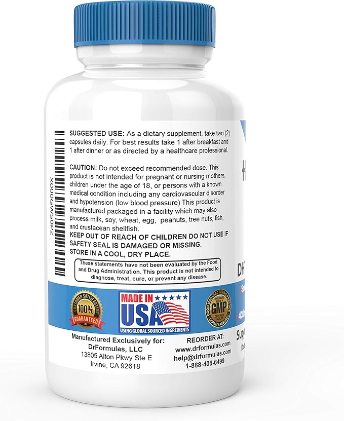 DrFormulas DHT Blocker for Men and Women | HairOmega Advanced Hair Growth Supplements with Biotin 5000 mcg | Hair Loss Vitamins Pills, 45 Day Supply