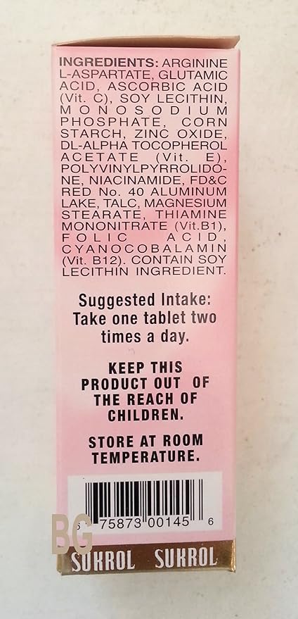 Sukrol Vigor Mujer Dietary Supplement With Vitamin E 30 Tablets... mtc