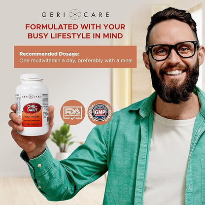 GeriCare One-Daily Multi-Vitamin Tablets Dietary Suplement, 1000 Count (Pack of 1)