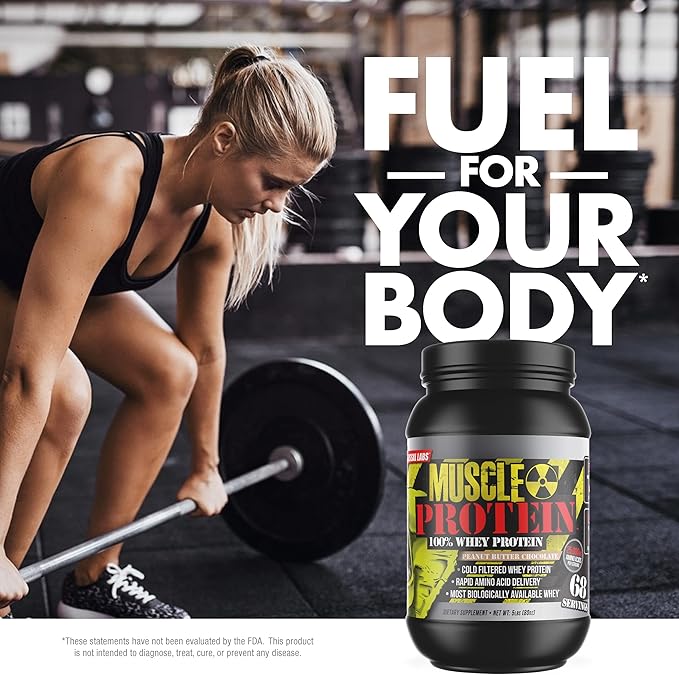 Muscle Mass Whey Protein [5 lbs/Pack of 1]–Peanut Butter, Cold Filtered, 25g Pure Protein, 6.6g BCAAs/Serving (Packaging May Vary)