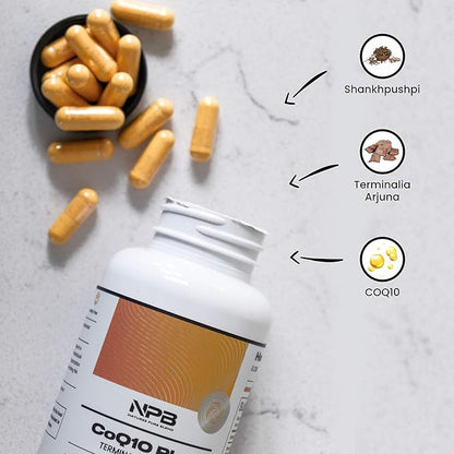 Nature's Pure Blend - COQ10 Plus: COQ10 Nutritional Supplements - Heart Health - Blood Pressure Support - Energy - Antioxidant - Circulation, Immune Support