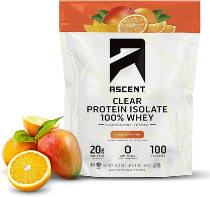 Ascent Clear Whey Protein Isolate - Orange Mango