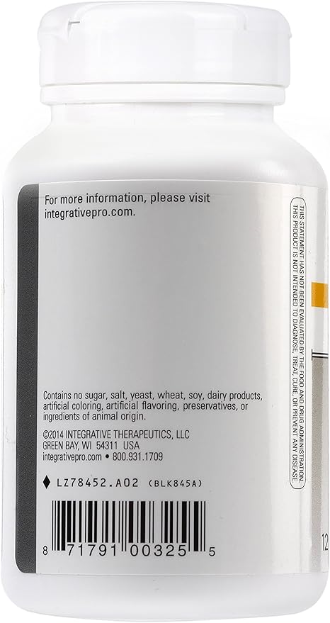 Integrative Therapeutics Fiber Formula - Support Colon Health* - Digestive Health Support with True Dispersion Technology - Contains Psyllium Seed Husk, Pectin, Oat Bran, and Guar Gum - 120 Capsules