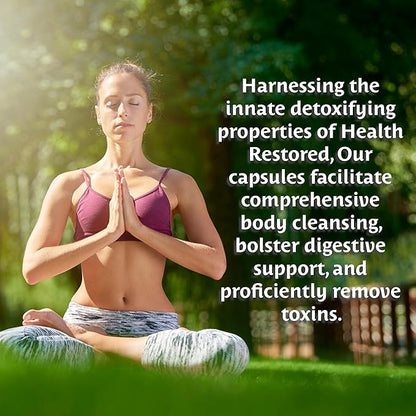 Health Restored Comprehensive Detox & Wellness Support for Men and Women - Premium 100% Clinoptilolite Zeolite Capsules - Supplement Robust Health Support with No Additives