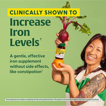 MegaFood Blood Builder - Iron Supplement Clinically Shown to Increase Iron Levels Without Side Effects - Iron Supplement for Women with Vitamin C, Vitamin B12 and Folic Acid - Vegan - 30 Tabs