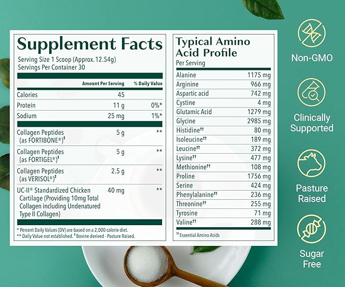 ALGAECAL Hydrolyzed Collagen Complete - Anti-Aging Collagen Powder with Clinically-Supported Beauty Collagen, Patented Formulation Verisol, Fortibone & Fortigel, Multi Collagen Peptides, 3 Packs