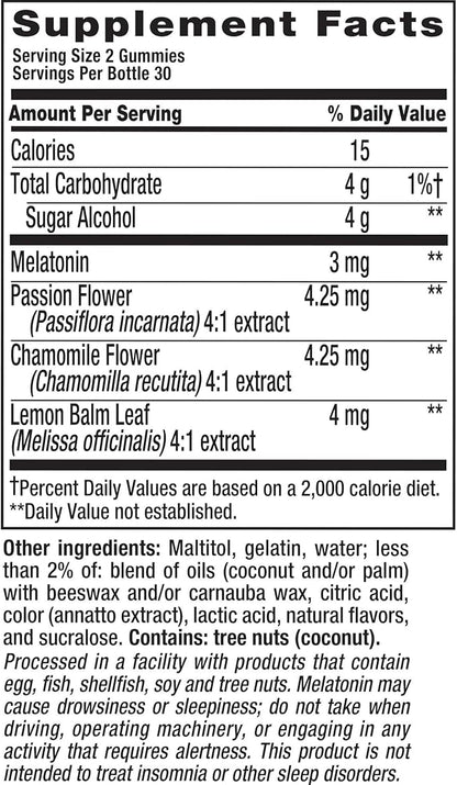 Vitafusion Sleep Well Gummy Vitamins, 60 Count (Pack of 3)