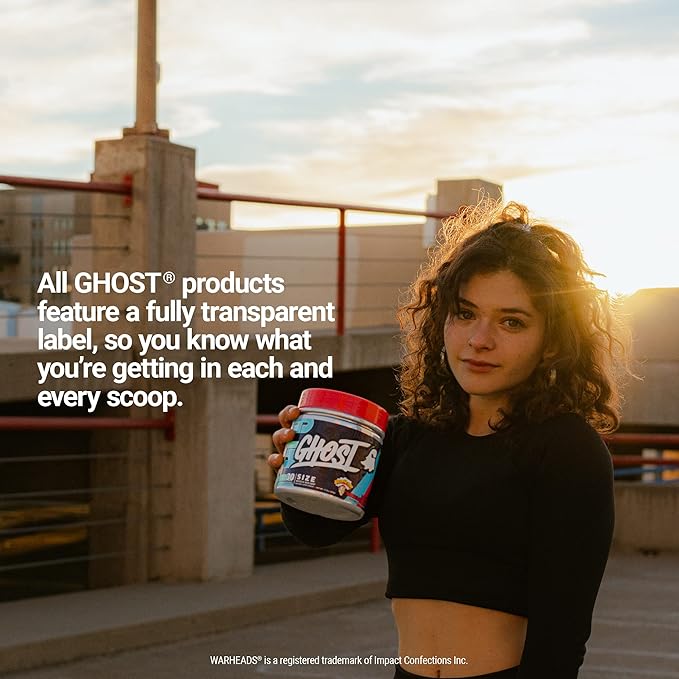 GHOST Size Muscle Builder Dietary Supplement - Warheads Sour Watermelon, 30 Servings - Creatine Muscle Growth and Strength Building Supplements for Men & Women - Free of Sugar & Gluten, Vegan