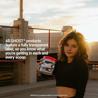 GHOST Size Muscle Builder Dietary Supplement - Warheads Sour Watermelon, 30 Servings - Creatine Muscle Growth and Strength Building Supplements for Men & Women - Free of Sugar & Gluten, Vegan