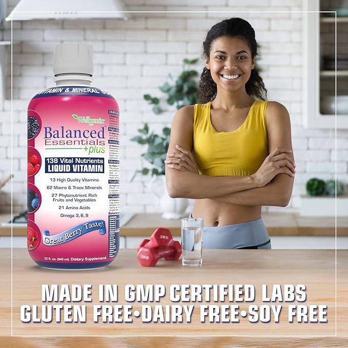 Balanced Essentials Liquid Nutritional Supplement, 32 Ounces - Very Berry