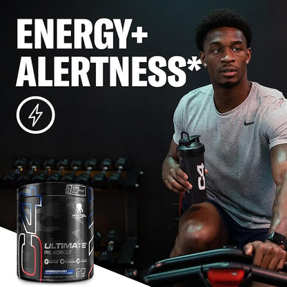 C4 Ultimate x Wounded Warrior Project Pre Workout Powder Freedom Ice - Sugar Free Preworkout Energy Supplement for Men & Women - 300mg Caffeine + 3.2g Beta Alanine + 2 Patented Creatines - 20 Servings