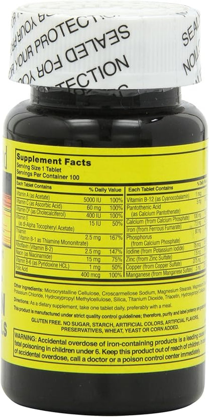 Nature's Blend NAT B MULTIVITAMIN & MIN TB, Assorted, 100 Count (Pack of 2)