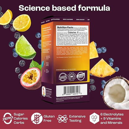 KEY NUTRIENTS Hydration Packets - 5 Delicious Flavors in Electrolytes Powder Packets No Sugar 10 Pack - No Calories, Gluten Free Electrolytes Powder Packets, Non GMO, Made in USA