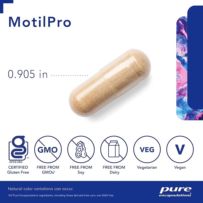 Pure Encapsulations MotilPro | Hypoallergenic Dietary Supplement to Promote Healthy Gut Motility* | 180 Capsules
