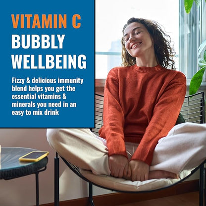 Ener-C Orange & Raspberry Multivitamin Drink Mix Powder Vitamin C 1000mg & Electrolytes with Real Fruit Juice Natural Energy & Immune Support for Women & Men - Non-GMO Vegan & Gluten Free - 60 Count