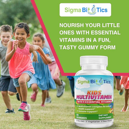Kids Multivitamin Gummies - Bear-Shaped Kids Vitamin Gummies for Immune Support and Growth - Non-GMO, Vegetarian Daily Gummies - Exciting Flavors - Multivitamins for Kids - 45 Servings