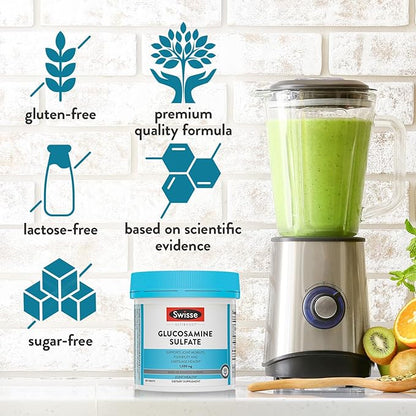 Swisse Glucosamine Sulfate Joint Support Supplement, Joint Health Supplement for Mobility and Flexibility | Joint Supplement for Women and Men | Glucosamina 1500mg | 180 Tablets