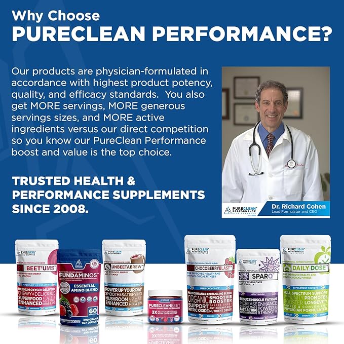 PureClean Protein 25G Organic Grass Fed Beef Bone Broth Protein from Swedish Cattle - Paleo, Keto-Friendly, Gluten-Free, Sugar-Free, Dairy-Free - Enhanced with Collagen Peptides - 500 Grams/Unflavored