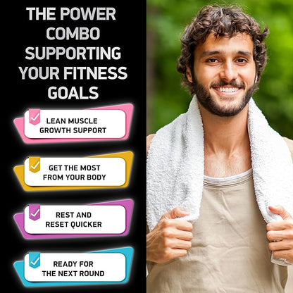 HMB and Vitamin D3 Supplement - B-Hydroxy B-Methylbutyrate Butyrate - 1,000 MG HMB Supplements with D3 and Calcium - Strength and Recovery Support, Muscle Growth, Mass Gainer - 180 Days, 360 Capsules