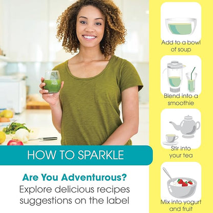 Sparkle Skin Boost No Flavor Verisol Collagen Peptides Protein Powder Vitamin C Supplement Drink, 2.8oz