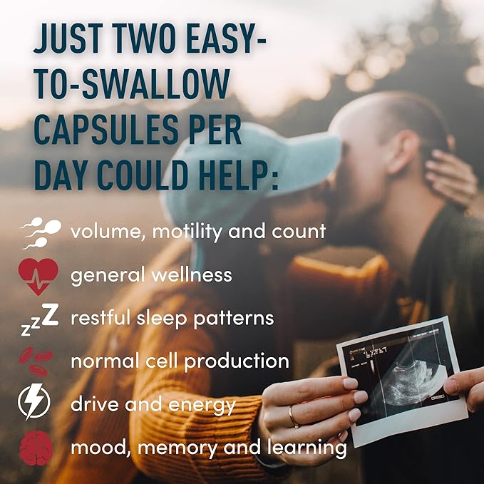 Fertility Supplements for Men Prenatal Vitamins - Conception for Him Male Fertility Vitamin and Fertility Support Supplement - Zinc, Maca, Ashwagandha, L Arginine - 2-Pack, 240 Fertility Pills