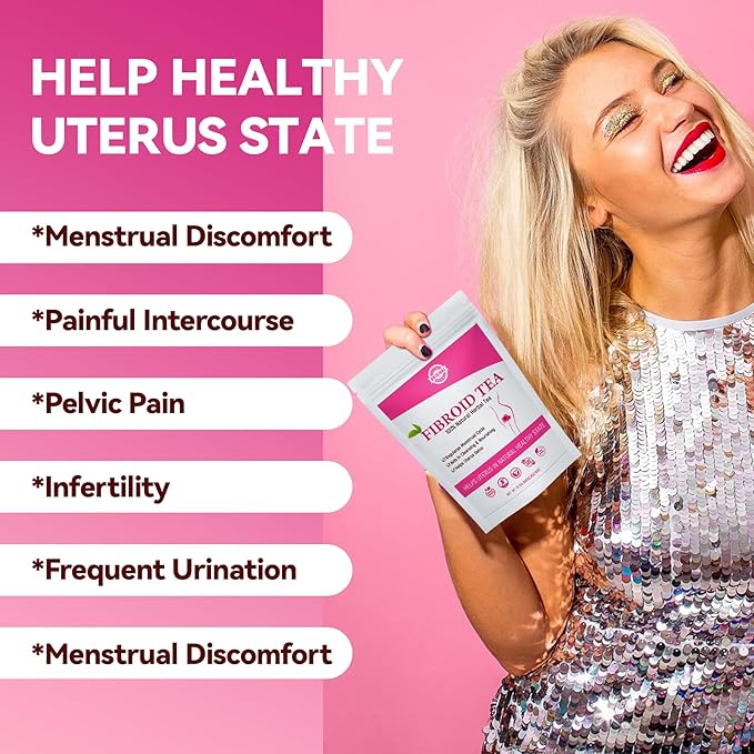 Laicuherb Fibroids Shrink Herbal Tea for Women Get Pregnant Fast & Hormone Balance, 10 Teabags Fertility Tea for Women Shrink Ovarian Cysts, Natural Detox Womb Tea to Warm Uterus and Detox