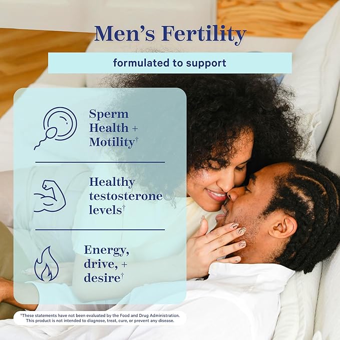 Blue Stork Men's Fertility Tea: Organic Fertility Supplements for Men, Green Tea, Maca Root, and Ginkgo Biloba for Male Reproductive Health, Mint, 15 Sachets