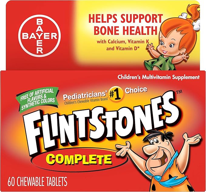 Flintstones Complet Size 60s Flintstones Complete Childrens Multivitamin Supplement Chewable Tabs 60ct
