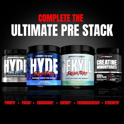PROSUPPS Mr. Hyde Signature Series Pre-Workout Energy Drink – Intense Sustained Energy, Focus & Pumps with Beta Alanine, Creatine, Nitrosigine & TeaCrine (30 Servings Watermelon)