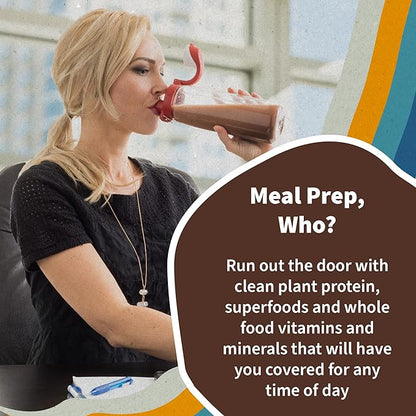 Garden of Life Meal Replacement Shakes, Vegan Protein Powder, Raw Organic Protein Powder, Chocolate Protein Powder with Plant Based Pea Protein, Sprouts, Greens, Probiotics, Dairy Free 14 Servings