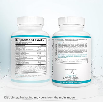 Kidney Support Supplement - 60 Capsules - 200 mg Cranberry Extract with Astragalus Root, Uva Ursi Leaf Powder, & Chanca Piedra Powder for Kidney Detox Cleanse & Overall Urinary Wellness