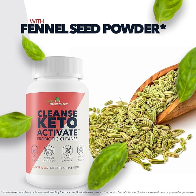 CLEANSE KETO ACTIVATE - KETO CLEANSE FOR WOMEN & MEN - HELP FLUSH TOXINS & IMPURITIES - PROMOTE REGULARITY - AID DIGESTION & DETOX - KETO CLEANSE & DETOX - SUPPORT HEALTHY BODY FUNCTION - BOOST ENERGY