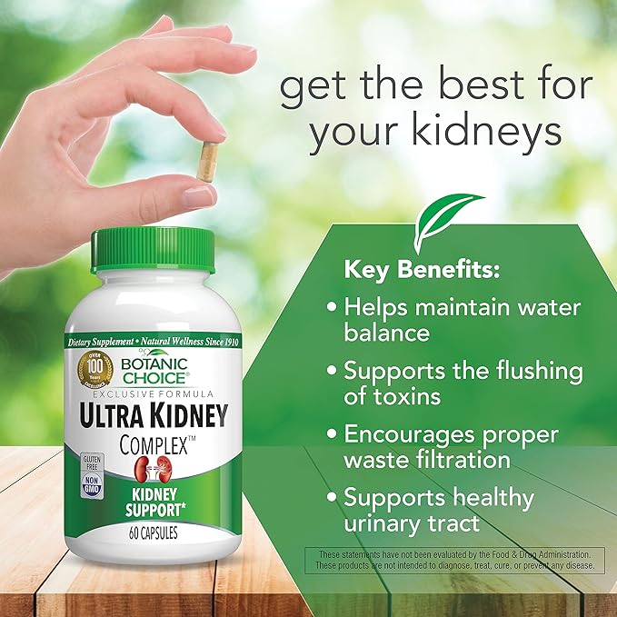 Botanic Choice Ultra Kidney Complex Capsules, 60-Count Bottle