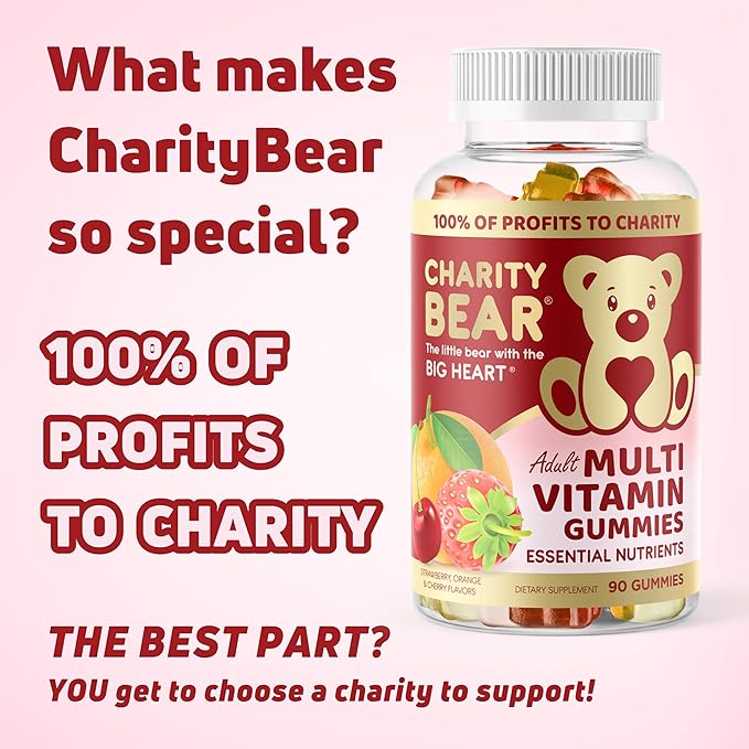 Adult Multivitamin Gummies, 100% of Profits to Charity