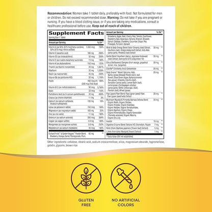 Nature’s Way Alive! Women’s 50+ Ultra Potency Complete Multivitamin, High Potency Formula, Promotes Healthy Heart, Brain, Bones*, with Methylated B12, Gluten-Free, 150 Tablets (Packaging May Vary)