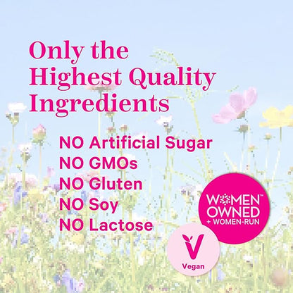 Pink Stork Organic PMS Support Sweets for Teens and Women - Simple & Natural Ingredients Vitamin B6 and Peppermint - Period, Digestion, Bloating, Mood Swings - 30 Drops