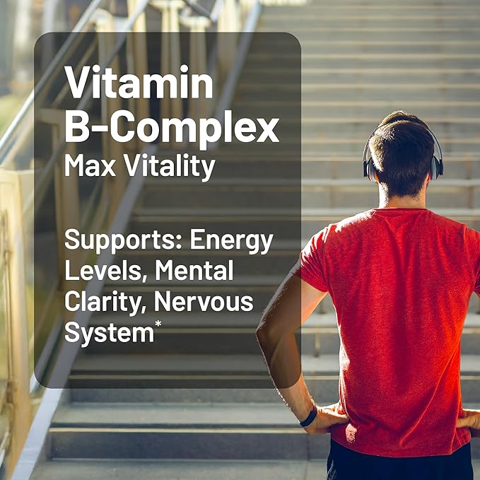 NatureWise Vitamin B Complex for Women and Men - with Folic Acid Biotin B1 B2 B3 B6 B12 - Support Cellular Energy & Mental Clarity - Gluten & Dairy Free, Non-GMO - 360 Softgels[1-Year Supply]