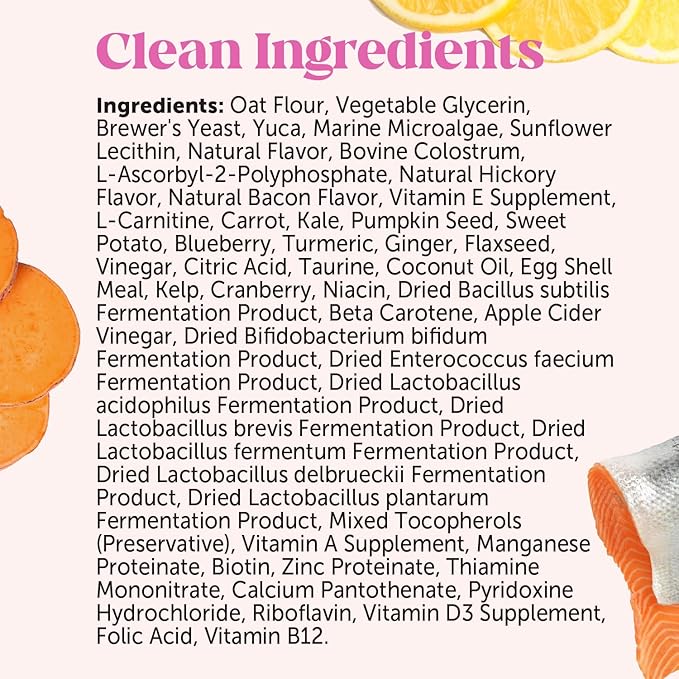 Pet Honesty Multivitamin Puppy Treats - Essential Dog Supplements & Vitamins for Learning and Cognitive Development- Probiotics, Omega Fish Oil for Health & Heart, Immune Health - Dog Health Supplies